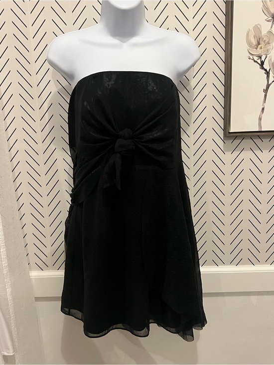 Free People Dresses & Skirts - Free People “Good for You” Strapless Tie-Front Mini Dress – Size 8